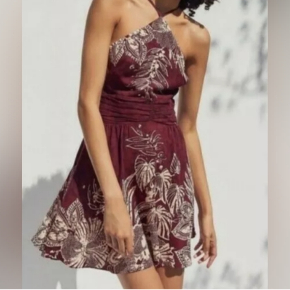 Urban Outfitters Marabella Y-neck mini dress. Fit & flare silhouette. XS New